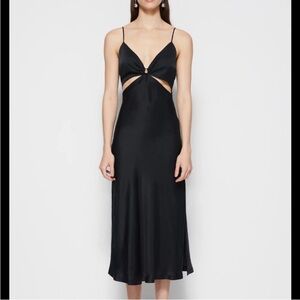 Simkhai Eliza Essential Slip Dress (blk)